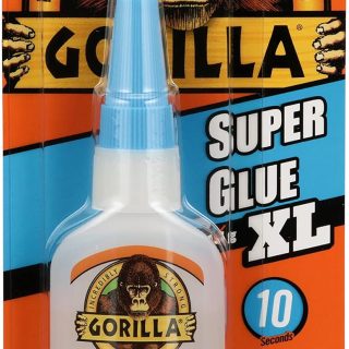 Gorilla Super Glue XL, Clear Glue, 25 Gram (Pack of 1) - All Purpose and Fast Setting for Projects and Repairs